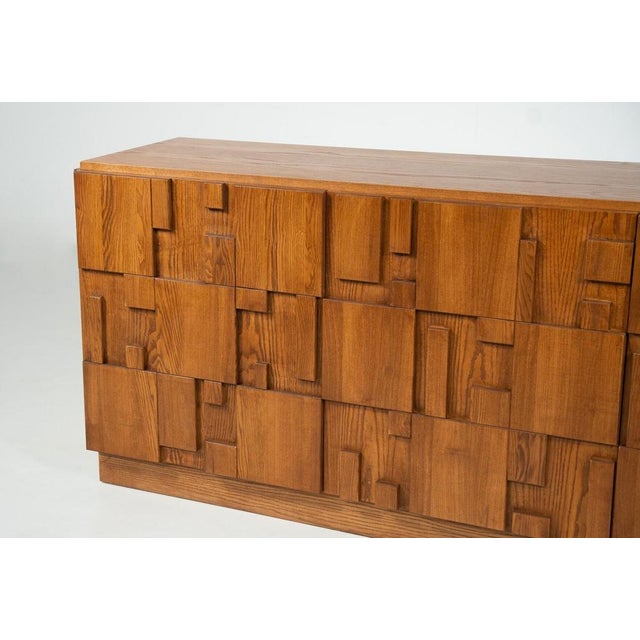 Large Brutalist Italian Sideboard For Sale - Image 4 of 13