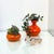 Sculptural Orange Ceramic Vases, Italy, 1970s, Set of 2 For Sale - Image 10 of 11