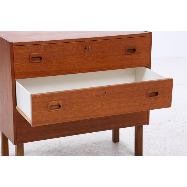 Wood Mid-Century Teak Chest of Drawers, 1960s-1970s For Sale - Image 7 of 12