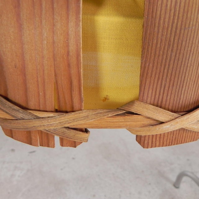 Vintage Hanging Lamp with Rattan Shade, 1970s For Sale - Image 9 of 16