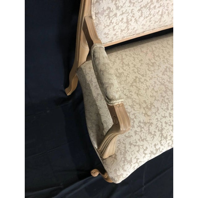 Ivory Louis XV Style French Loveseat Sofa For Sale - Image 8 of 13