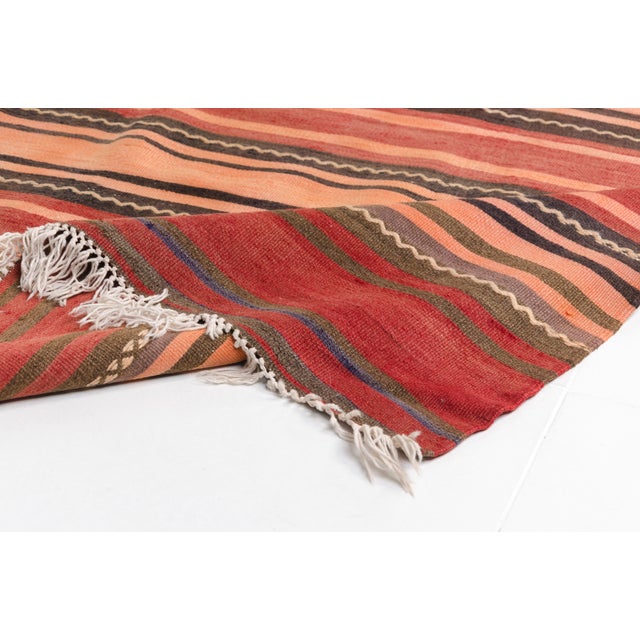Orange 1960s Authentic Turkish Boho Hallway Decor For Sale - Image 8 of 10
