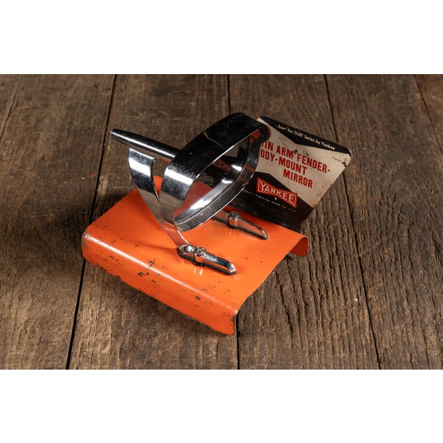 Industrial Vintage Yankee Fender Mount Mirror Pos Display For Sale - Image 3 of 7