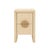 Tan Matthew Izzo Home Parker Two Drawer Side Table in Natural Grasscloth With Cerused Oak Handles For Sale - Image 8 of 8