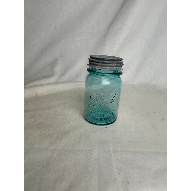 Priced per individual jar, 5 available! A selection of small blue Ball jars from the 1920s-1930s (dated from logo...