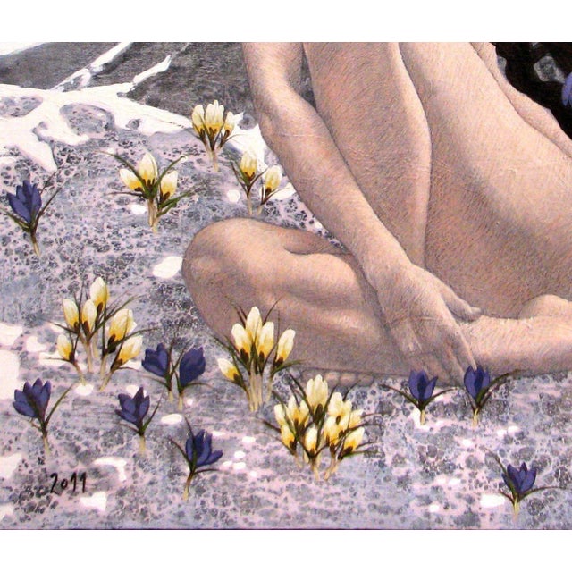 Kristine Kvitka, She brought spring to the mountains, oil on canvas