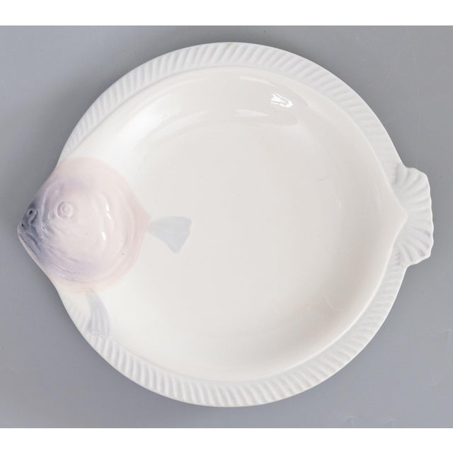 Art Deco French Longwy Majolica Fish Plate, Circa 1930 For Sale In Houston - Image 6 of 6