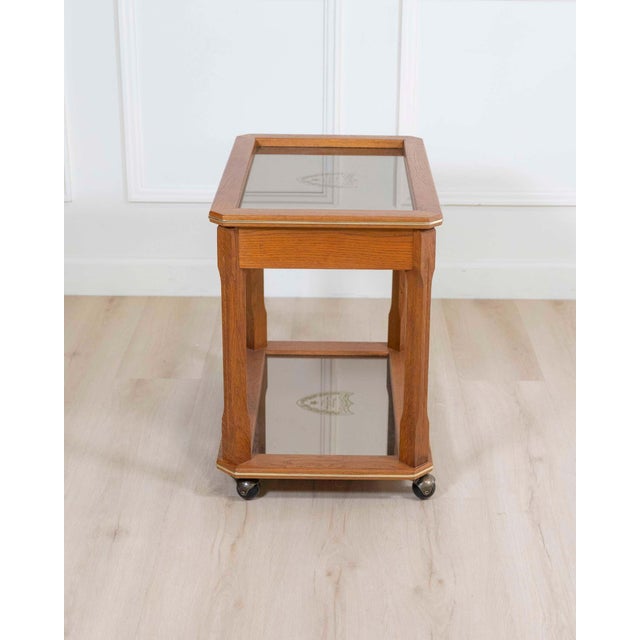 Wood Mid 20th Century Champagne Trolley From Palace, Moët Et Chandon Cuvée Dom Pérignon For Sale - Image 7 of 7