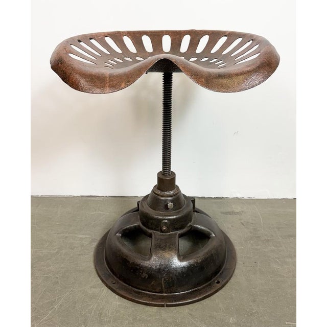 Vintage Industrial Swivel Chair, 1950s For Sale - Image 4 of 18