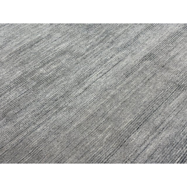 Rh Performance Rug – 9' × 12' Marled Ocean (Attributed) | Hand-Loomed Performance Construction | Textural Contemporary Design For Sale - Image 16 of 18