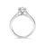 Early 21st Century 14K White Gold 1.0 Cttw Round Lab Grown Diamond Eagle Claw 4-Prong Set Solitaire Engagement Ring (F-G Color, VS2-SI1 Clarity) - Ring Size 5 For Sale - Image 5 of 7