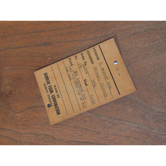 Edward Wormley Elliptical Rosewood Coffee Table by Dunbar For Sale - Image 10 of 10