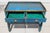 1980s Late 20th Century Spanish Revival Console Table | Hand-Painted Distressed Blue Accent Table | Barley Twist Legs | Two Drawer Sofa Table For Sale - Image 5 of 16