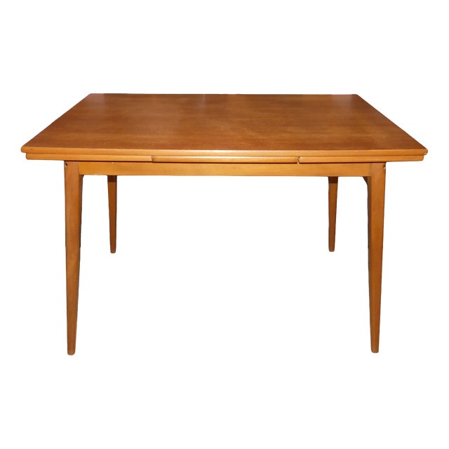 Vintage Danish Teak Extendable Dining Table, 1960s For Sale