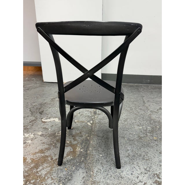 2010s Restoration Hardware Metal Madeleine Side Chair For Sale - Image 5 of 12