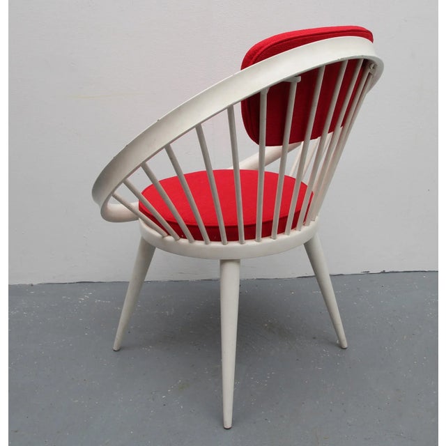 Red Circle Chair by Yngve Ekström, 1960s For Sale - Image 8 of 10