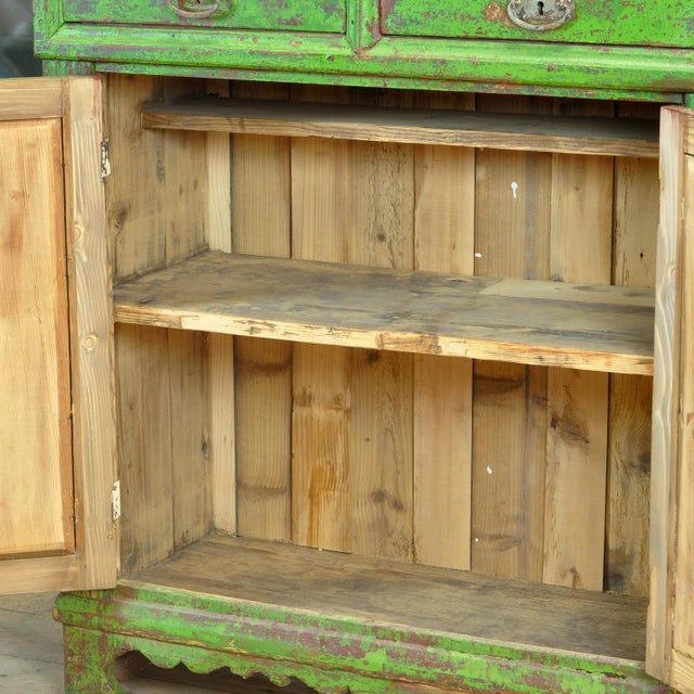 1910s Green Pine Dresser, 1910s For Sale - Image 5 of 17