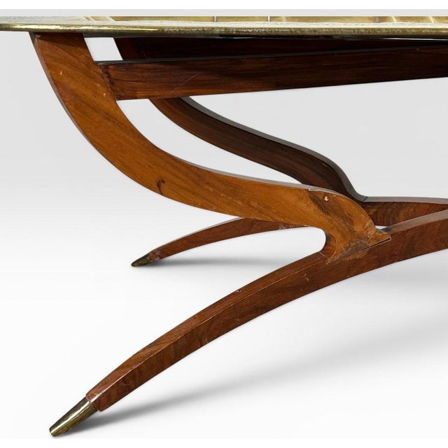 Mid-Century Moroccan Brass Spider Coffee Table For Sale - Image 11 of 16