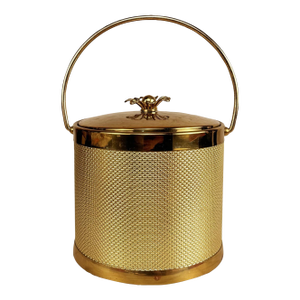 Mid-Century Hollywood Regency Brass Ice Bucket