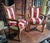 Traditional Empire Style Children's Gondola Chairs in Cherrywood with Saber Legs and Curved Front Legs, 1920s, Set of 2 For Sale - Image 3 of 5