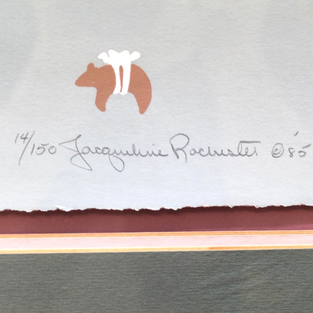1980s Black Elk's Prayer Lithograph | by Jacqueline Rochester, Framed For Sale - Image 4 of 11