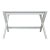 Crate and Barrel White X-Leg Modern Desk For Sale