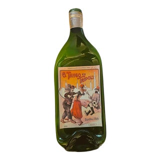 1950s Argentinian El Tango en Tripoli by Ezio Dall ‘Ovo Kiln Slumped Glass Cheese Tray For Sale