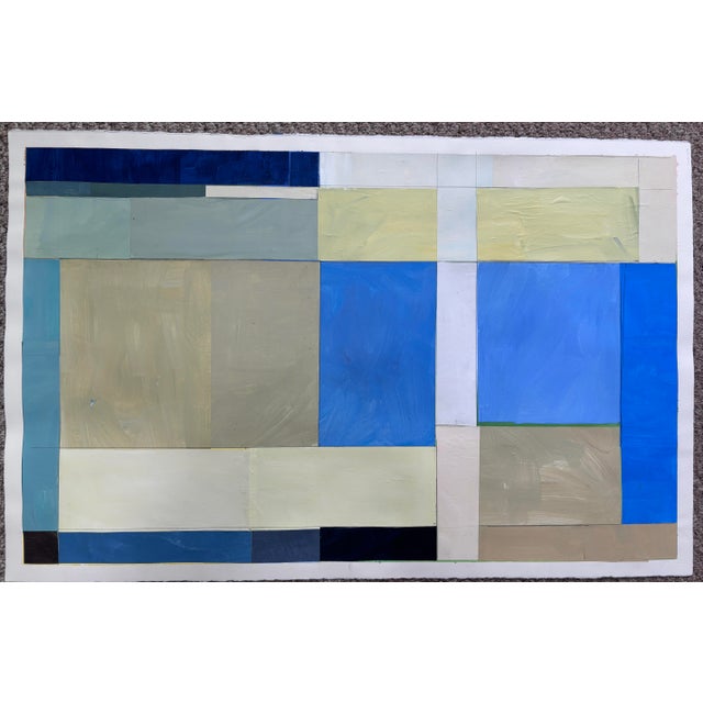 Discover the allure of contemporary art with this stunning 26x40" original collage painting, expertly crafted to bring...