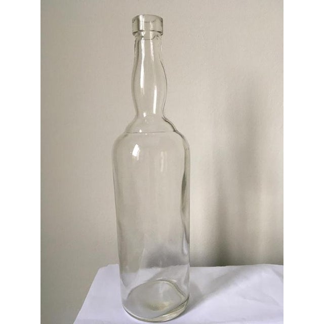Glass Clear Glass Bottle attributed to Siva Tuscany for Poggi, Italy, 1930s For Sale - Image 7 of 18