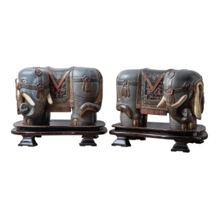 A Pair of Chinese Export Elephant Garden Stools For Sale