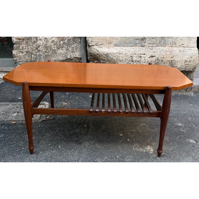 Brown Vintage Coffee Table, 1960s For Sale - Image 8 of 8