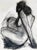 Richly Drawn Charcoal Figurative Drawing - Contemporary For Sale