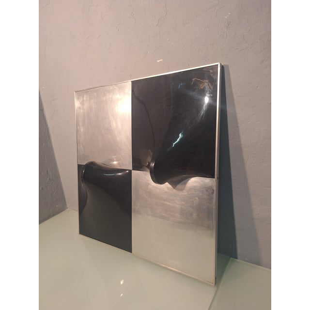 Metal Agostino Bonalumi, Composition, Thermoformed Plastic and Aluminum, 1974 For Sale - Image 7 of 9