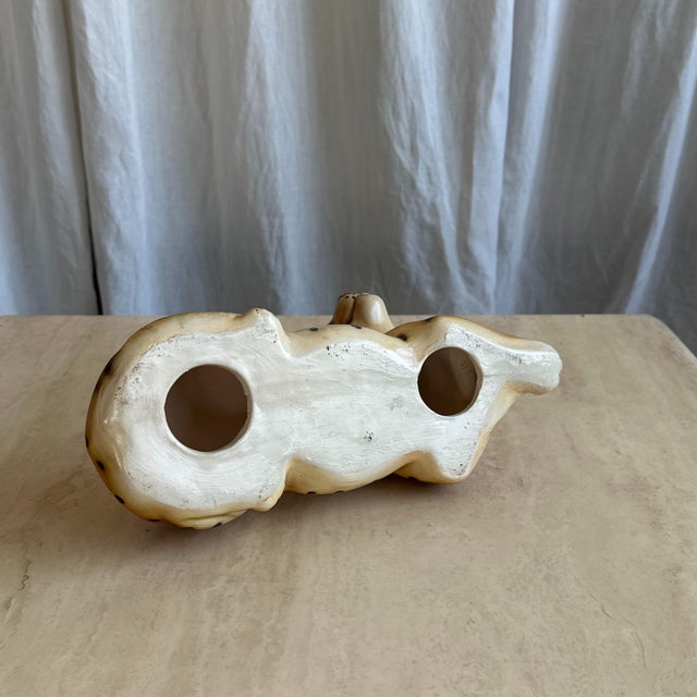 Vintage Italian Handmade Ceramic Baby Leopard Sculpture, 1970s For Sale - Image 13 of 15