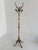Metal Vintage Italian Brass and Onyx Hall Tree Coat Rack with Rotating Crown and Female Faces, 1960s For Sale - Image 7 of 18