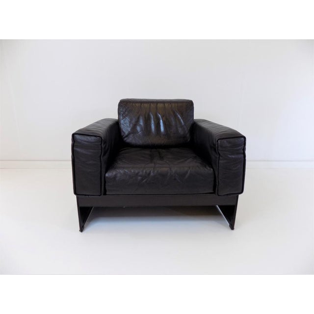 Animal Skin Korium KM 3/1 Armchair in Leather by Matteo Grassi for Tito Agnoli For Sale - Image 7 of 18