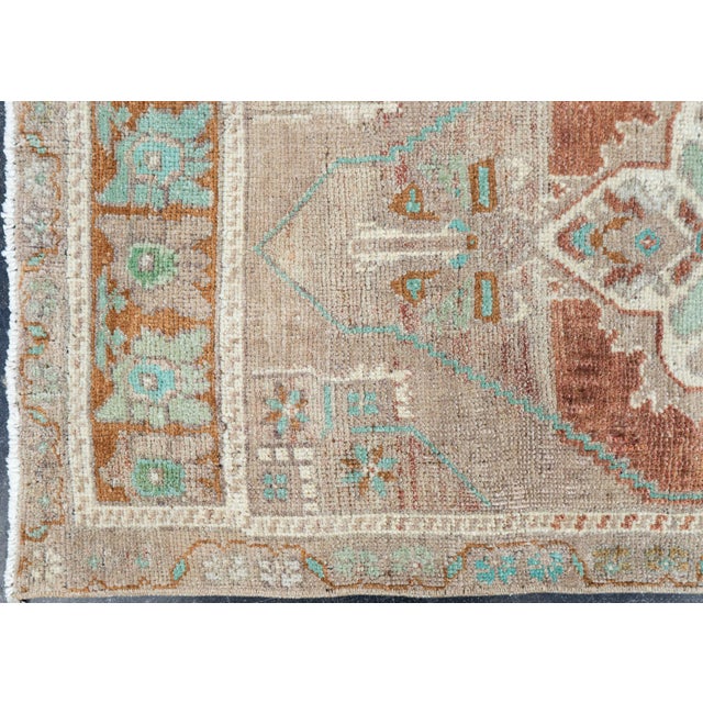 Turkish Mini Rug Oriental Hand Knotted Vintage Rug 1'9" x 4' #16875 Explore a curated collection of hallway runners, wool...