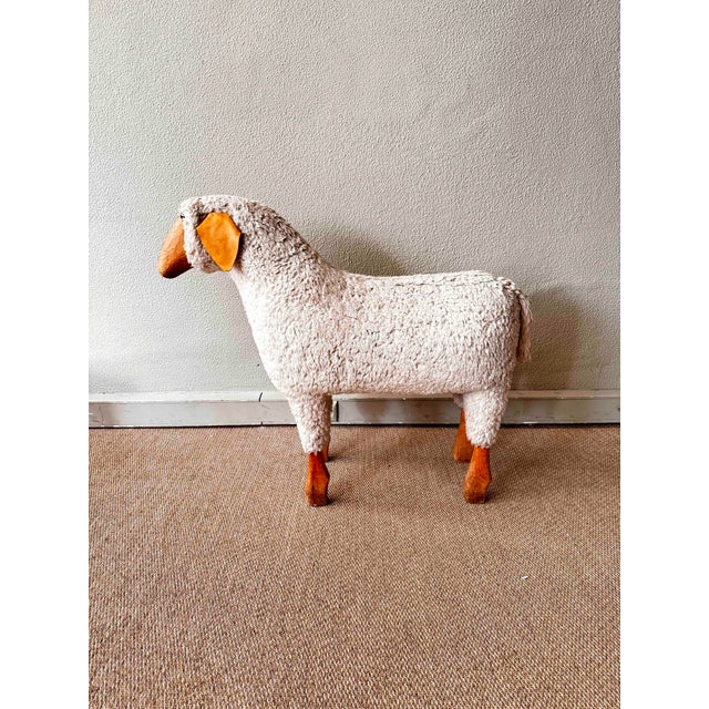 German Sheep Stool by Hans-Krafft for Meier, 1970s For Sale - Image 11 of 18
