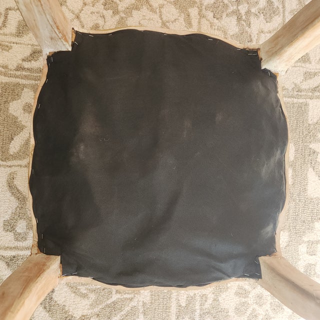 Wood Mid 20th Century Louis XV-Style Wood Stools - Traditional Patina & Gold Accents - Set of 2 For Sale - Image 7 of 8