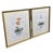 Pair of Vintage Framed Chinoiserie Orchid Botanical Prints – Orange & Pink Floral Art For Sale - Image 4 of 12