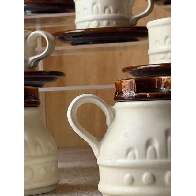Vintage British Carlton Ware Coffee Set in Ceramic, 1970s, Set of 14 For Sale - Image 10 of 17