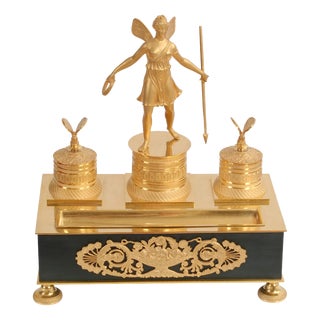 Bronze Writing Set, France, 1850s For Sale