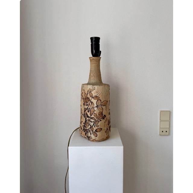 Vintage Stoneware Table Lamp by Bodil Marie Nielsen, 1970s For Sale - Image 11 of 16