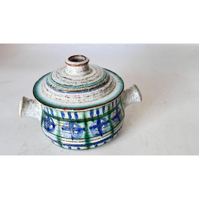 Small French Ceramic Lidded Box, 1960s For Sale - Image 4 of 12