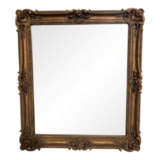 19th Century Antique French Gilt Wall Mirror For Sale