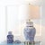 Lights Blue and White Chinoiserie Ginger Jar Table Lamp, 29.5 Inch For Sale - Image 7 of 9