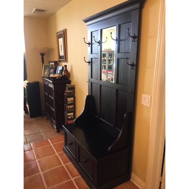 Early American Ethan Allen Logan Hall Tree Chairish