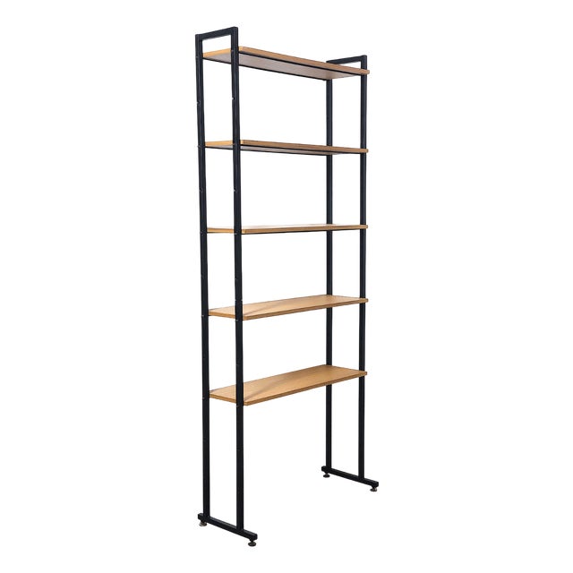 Vintage Italian One-Bay Modular Bookcase, 1960s For Sale