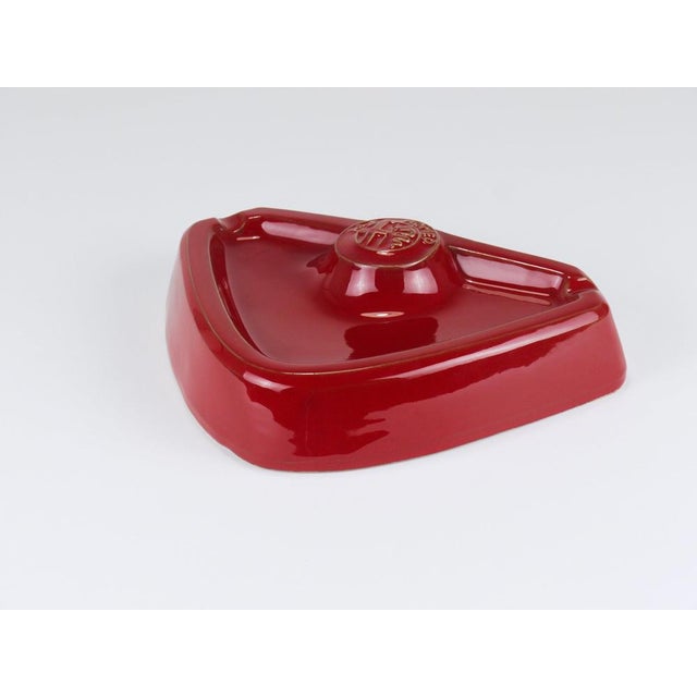 Red Ceramic Ashtray by Alfa Romeo, Italy, 1970s For Sale - Image 11 of 17