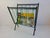 1960s Mid-Century Czechoslovakian Magazine Rack with Green Wire, 1960 For Sale - Image 5 of 18